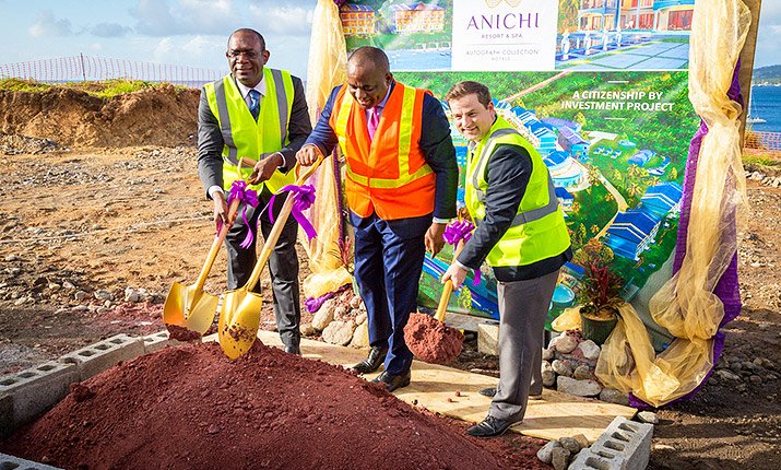 CBI-Funded Anichi Resort & Spa Officially Breaks Ground in Dominica