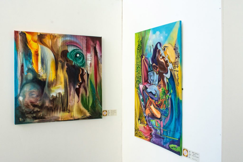 Vibrant pieces from WhoOsh! Art Exhibition Celebrates Dominica Resilience Post Hurricane Maria