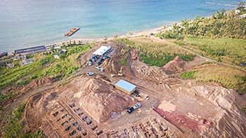 February 7, 2018 Anichi Resort Construction Update: Aerieal View of the Beginning Stage of Construction