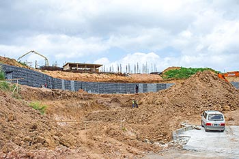 July 03, 2018 Anichi Resort Construction Update: Retaining Wall