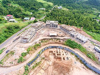 Anichi Resort Construction Update: Aerial View of the Construction Site to the East-South - October 17, 2018