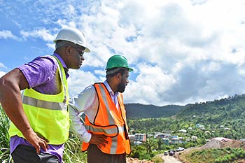 PM of Dominica, Hon. Roosevelt Skerrit, CEO of Oriental Developers (Caribbean) Ltd., Mr. Alick Lawrence