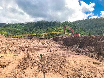 Ход строительства курорта Anichi Resort & Spa от 15 января 2018: Подготовка к работе с землей