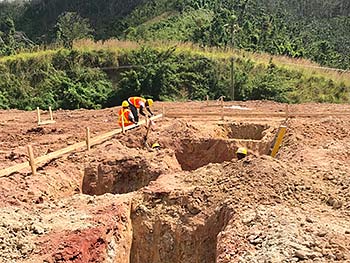 Ход строительства курорта Anichi Resort & Spa от 15 января 2018: Продолжаются работы с подготовкой земли