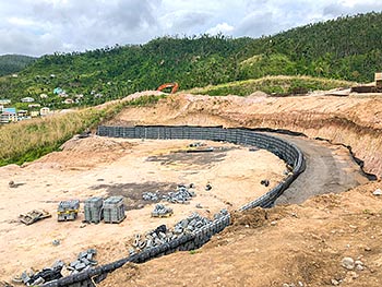 Ход строительства курорта Anichi Resort & Spa от 27 апреля 2018: подпорная стена