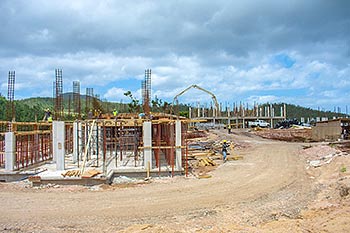 Ход строительства курорта Anichi Resort & Spa от 3 июля 2018: вид на строительные работы