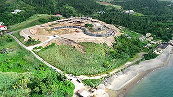 Ход строительства курорта Anichi Resort & Spa от 19 июля 2018: вид с востока на юг