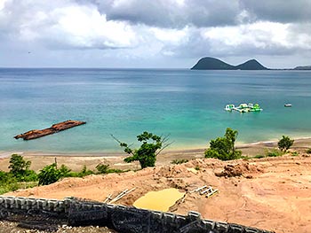 Ход строительства курорта Anichi Resort & Spa от 19 июля 2018: вид на Карибское море