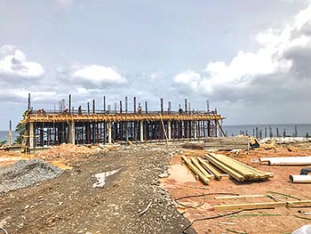 Ход строительства курорта Anichi Resort & Spa от 19 июля 2018: строительство