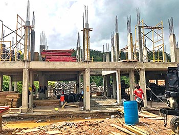 Ход строительства курорта Anichi Resort & Spa от 19 июля 2018: строительные работы