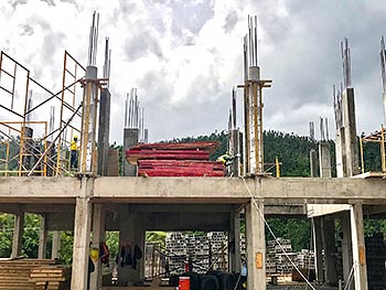 Ход строительства курорта Anichi Resort & Spa от 19 июля 2018: строительство зданий