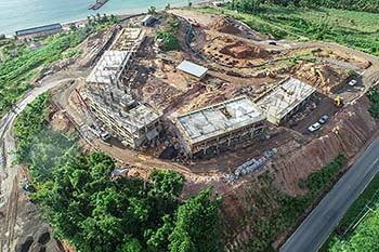Ход строительства курорта Anichi Resort & Spa от 17 августа 2018: аэрофотосъёмка
