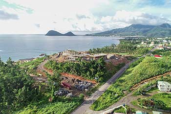 Ход строительства курорта Anichi Resort & Spa от 17 августа 2018: вид на Карибское море
