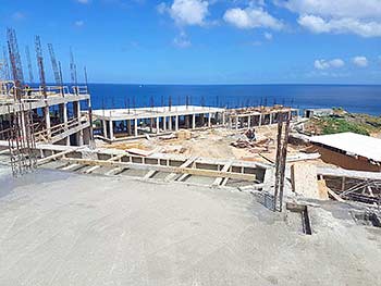 Ход строительства курорта Anichi Resort & Spa от 17 августа 2018: работа по строительству зданий