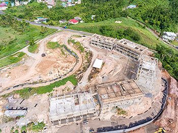 Ход строительства курорта Anichi Resort & Spa от 17 октября 2018: аэросъемка строительного прогресса