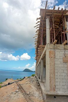Ход строительства курорта Anichi Resort & Spa от 17 октября 2018: вид на Карибское море