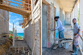 Ход строительства курорта Anichi Resort & Spa от 18 ноября 2018: строители работают над зданием 7