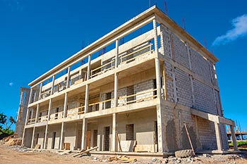 Ход строительства курорта Anichi Resort & Spa от 17 декабря 2018: здание 10 с восточной стороны