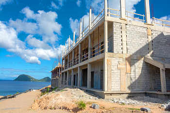 Ход строительства курорта Anichi Resort & Spa от 17 декабря 2018: здание 6 и 7 с видом на север