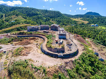 Ход строительства курорта Anichi Resort & Spa от 17 декабря 2018: вид на запад