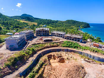 Ход строительства курорта Anichi Resort & Spa от 17 декабря 2018: работы на строительной площадке