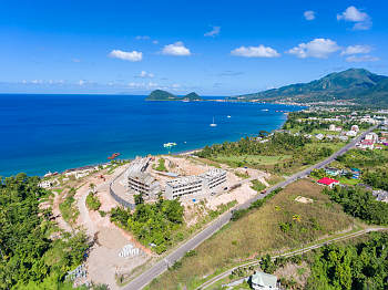 Ход строительства курорта Anichi Resort & Spa от 17 декабря 2018: вид на Карибское море и парк Кэбритс