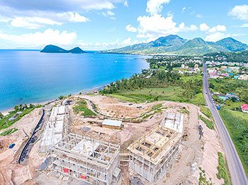 Ход строительства курорта Anichi Resort & Spa от 17 сентября 2018: Аэросъемка строительной площадки