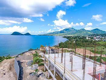 Ход строительства курорта Anichi Resort & Spa от 17 сентября 2018: вид на пляж Пикард