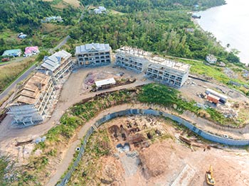 Ход строительства курорта Anichi Resort & Spa от 11 марта 2019: аэросъемка зданий