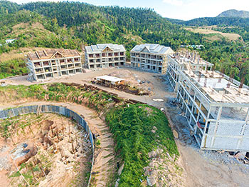 Ход строительства курорта Anichi Resort & Spa от 11 марта 2019: вид на здания с западной стороны