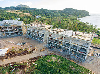 Ход строительства курорта Anichi Resort & Spa от 11 марта 2019: здания 7 и 6
