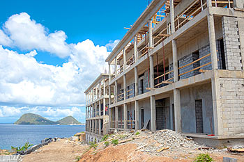 Ход строительства курорта Anichi Resort & Spa от 11 марта 2019: здания 6 и 7 с видом на Карибское море