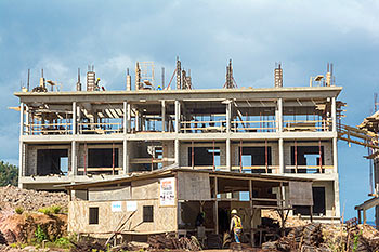 Ход строительства курорта Anichi Resort & Spa от 17 февраля 2019: здание 7 крупным планом