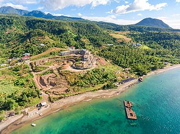 Ход строительства курорта Anichi Resort & Spa от 21 января 2019: аэросъемка с видом на юго-восток