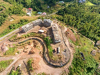 Ход строительства курорта Anichi Resort & Spa от 21 января 2019: аэросъемка