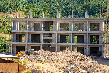 Ход строительства курорта Anichi Resort & Spa от 21 января 2019: здание 9 крупным планом