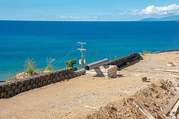 Ход строительства курорта Anichi Resort & Spa от 21 января 2019: работы по строительству подпорной стены