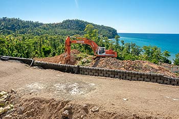 Ход строительства курорта Anichi Resort & Spa от 21 января 2019: экскаватор