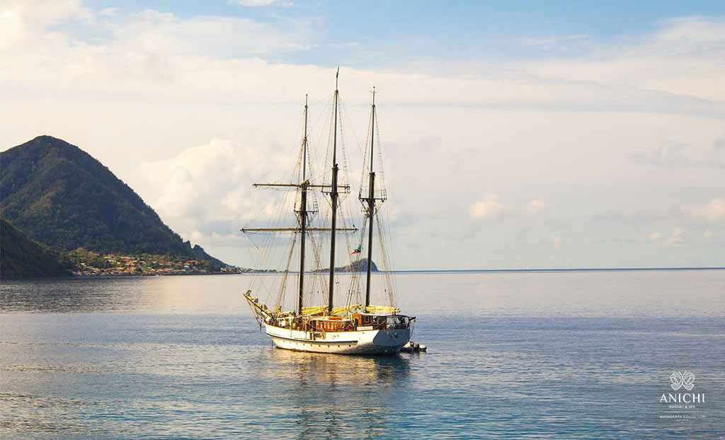 Фотогалерея Доминики: парусный корабль