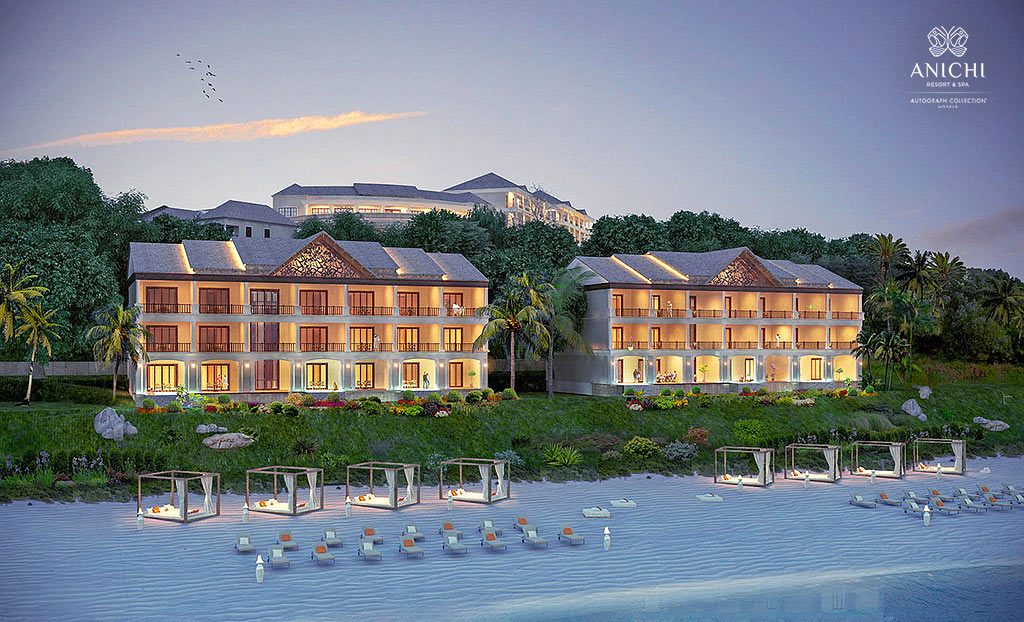 Визуализация гостиницы Anichi Resort & Spa - Здания с видом на пляж