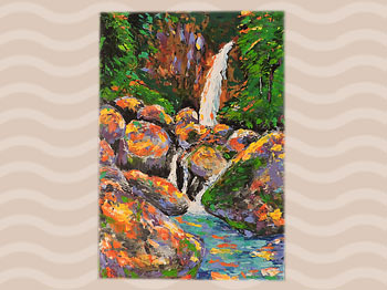 Dominica Arts and Crafts Exhibition on May 10, 2019: Coloured Waters by Chase Lawrence