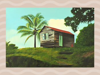 Dominica Arts and Crafts Exhibition on May 10, 2019: Nanny House by Hubert Rosabal