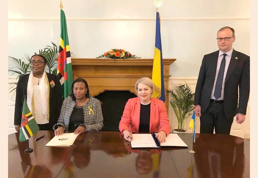 Dominica and Ukraine sign visa waiver agreement