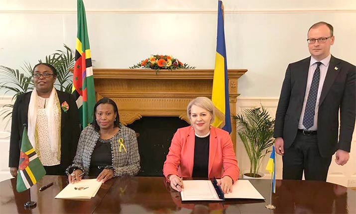 Dominica and Ukraine sign visa waiver agreement