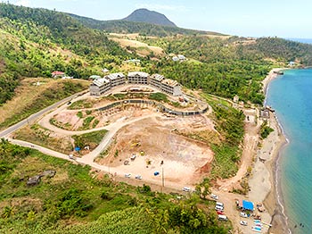 Ход строительства курорта Anichi Resort & Spa от 27 апреля 2019: аэросъемка с видом на Юг
