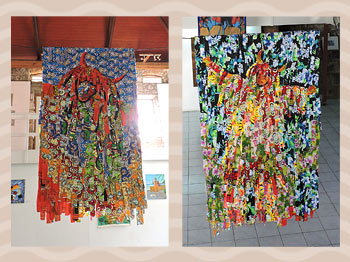 Художественная выставка на Доминике от 10 мая 2019: текстильные работы