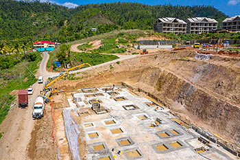 June 21, 2019 Caribbean Resort Construction Update: Aerial View of Building D