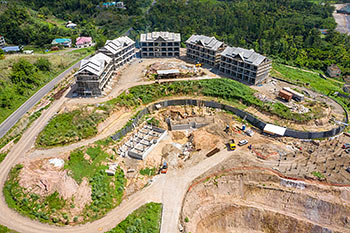 Ход строительства карибского курорта Anichi Resort & Spa от 21 июня 2019: здания 6, 7, 8, 9 и 10