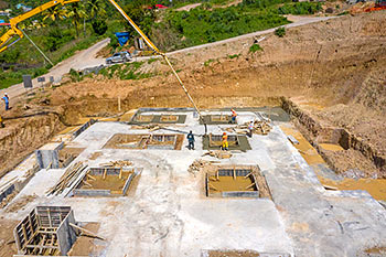 Ход строительства карибского курорта Anichi Resort & Spa от 21 июня 2019: здание D (инженерный блок и блок со служебными помещениями)