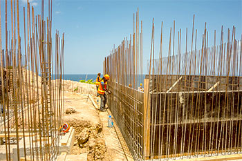 Доминиканский курорт: ход строительства от 4 июня 2019 - строительные работы над фундаментом для здания 3